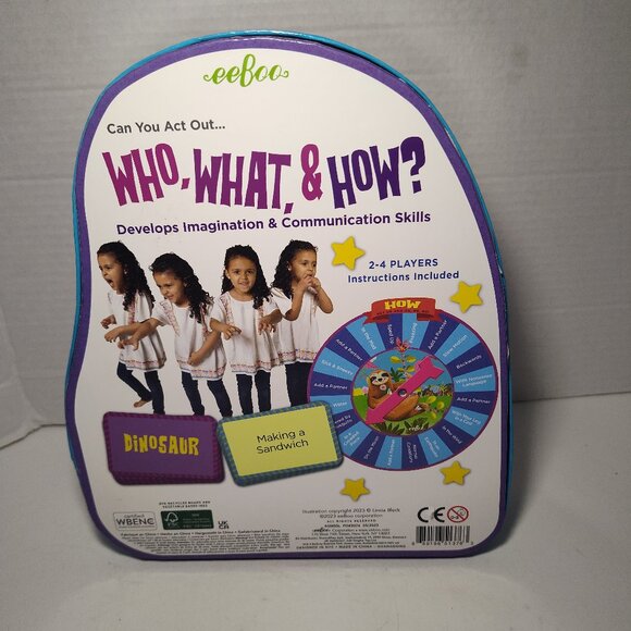 eeBoo: Sloth in a Hurry Action Game, an Easy Fast-Moving Improv Game, 2 to 4 M - Picture 6 of 7